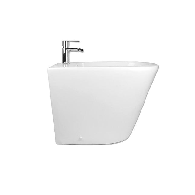 Bidé compacto enrasado a la pared cerámica blanca de baño | 3_BP