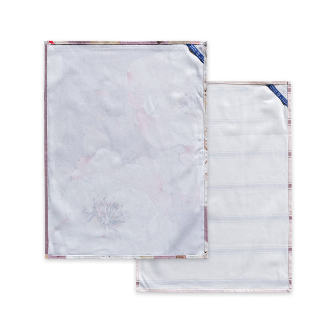 White peonies Paño de cocina 2 ud 70x50 cm