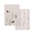 Happy birds Tea towel 2 pcs 70x50 cm