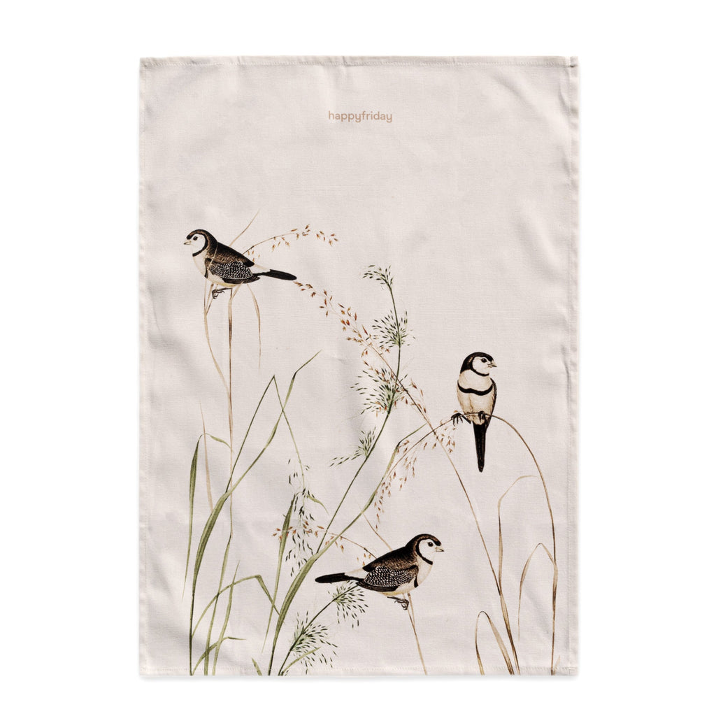 Happy birds Tea towel 2 pcs 70x50 cm