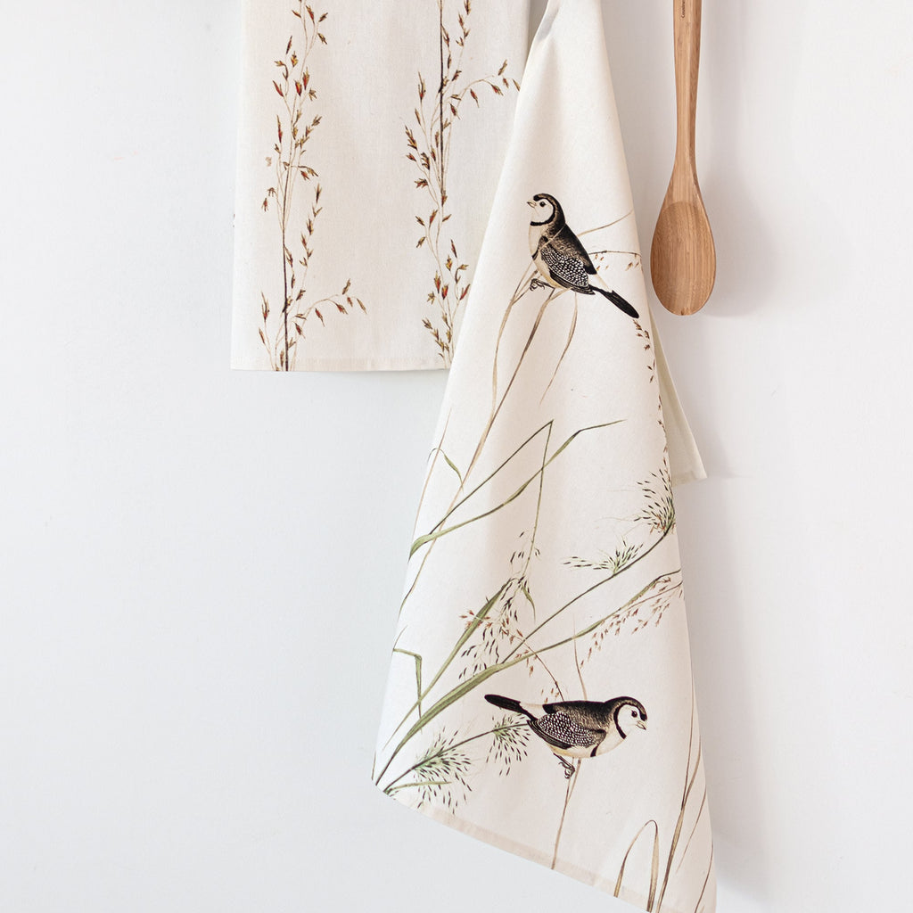 Happy birds Tea towel 2 pcs 70x50 cm