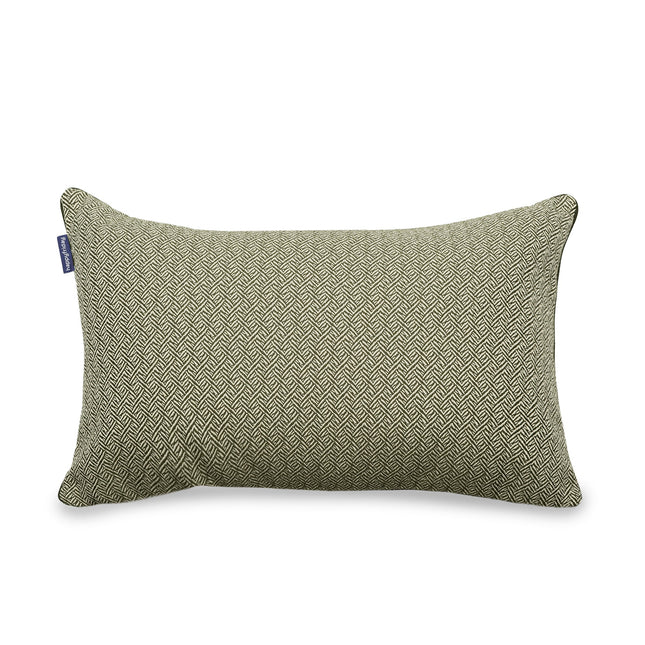 Herringbone Funda de cojín decorativo 60x40 cm Verde oliva