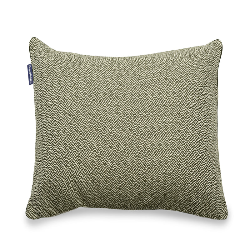 Herringbone Funda de cojín decorativo 50x50 cm Verde oliva