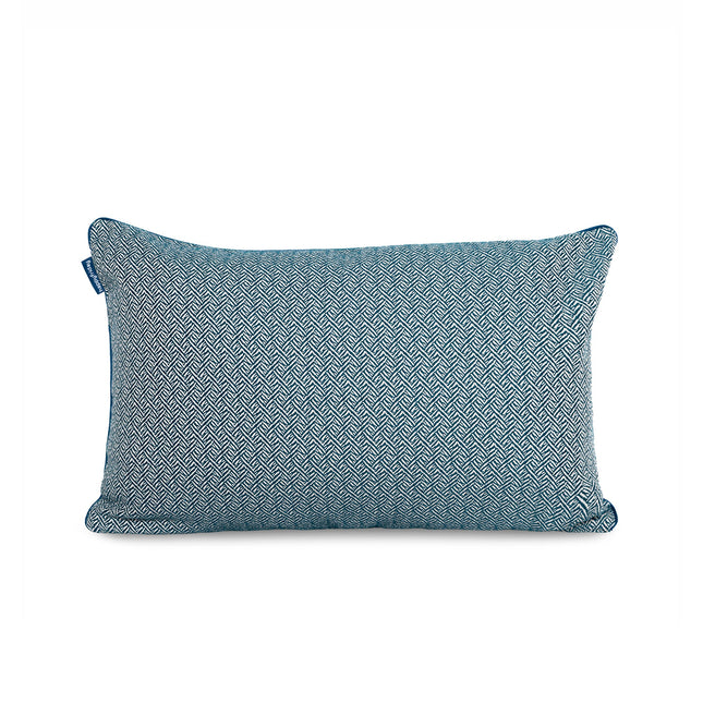 Herringbone Funda de cojín decorativo 60x40 cm Azul marino