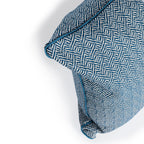 Herringbone Funda de cojín decorativo 60x40 cm Azul marino