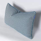 Herringbone Funda de cojín decorativo 60x40 cm Azul marino