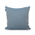 Capa de almofada decorativa em espinha de peixe 50x50 cm azul marinho