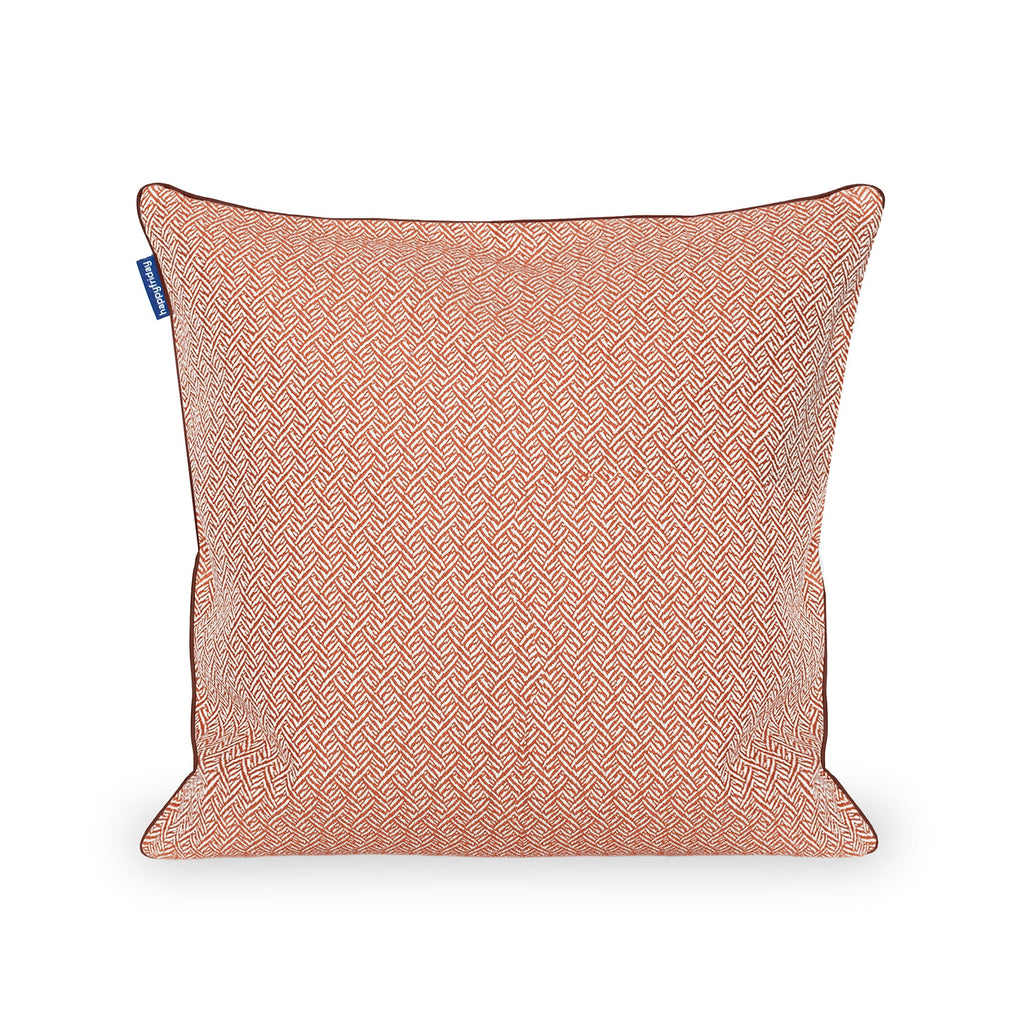 Herringbone Funda de cojín decorativo 50x50 cm Terracota
