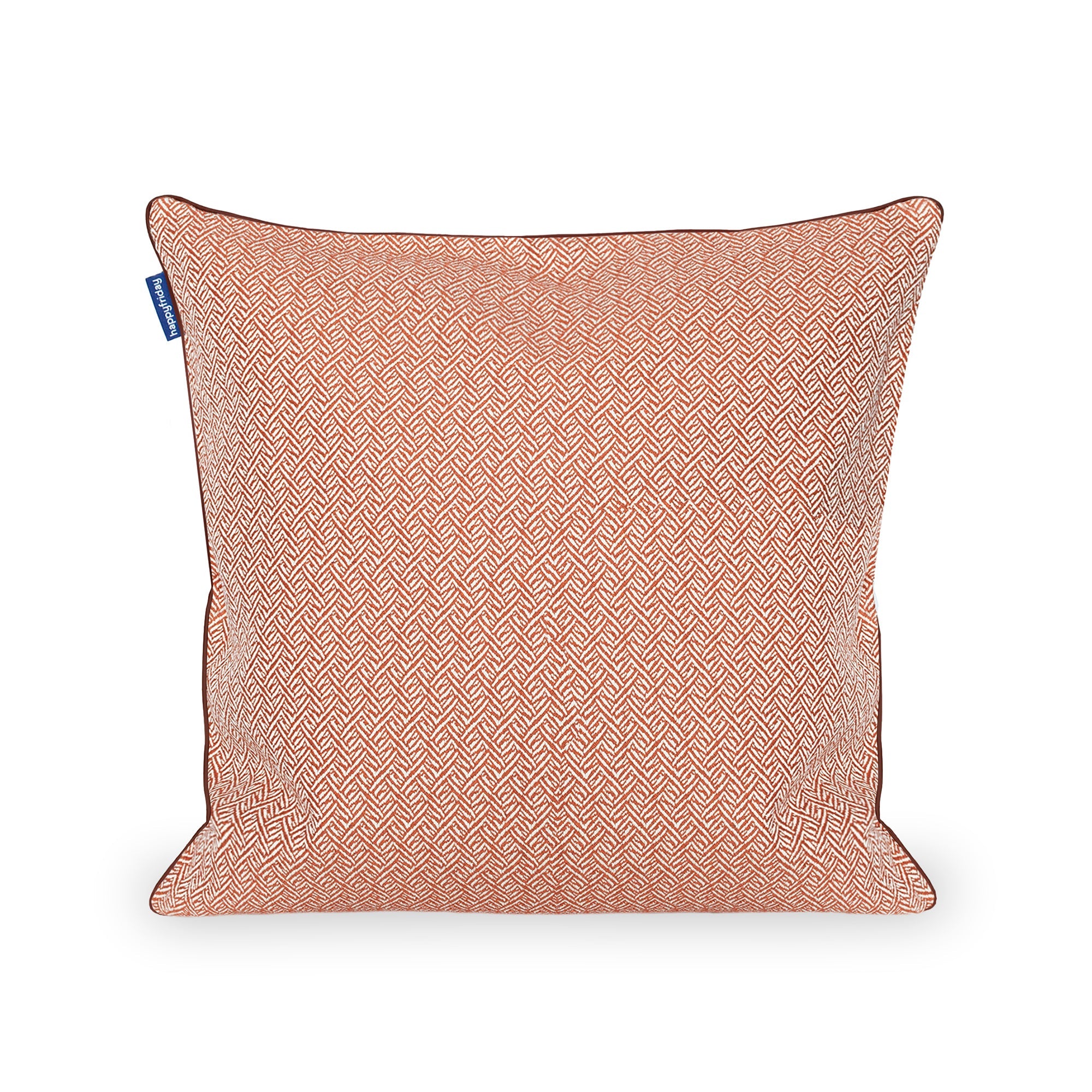 Herringbone Funda de cojín decorativo 50x50 cm Terracota