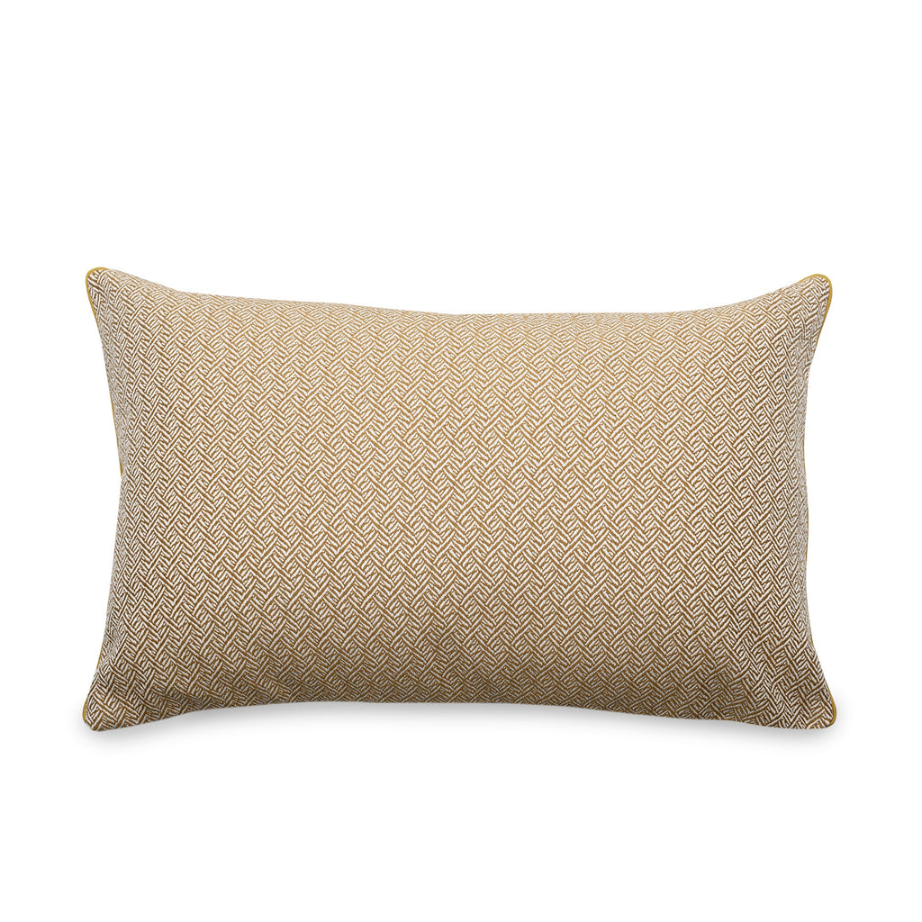 Herringbone Funda de cojín decorativo 60x40 cm Mostaza