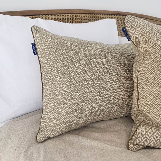 Herringbone Funda de cojín decorativo 60x40 cm Beige