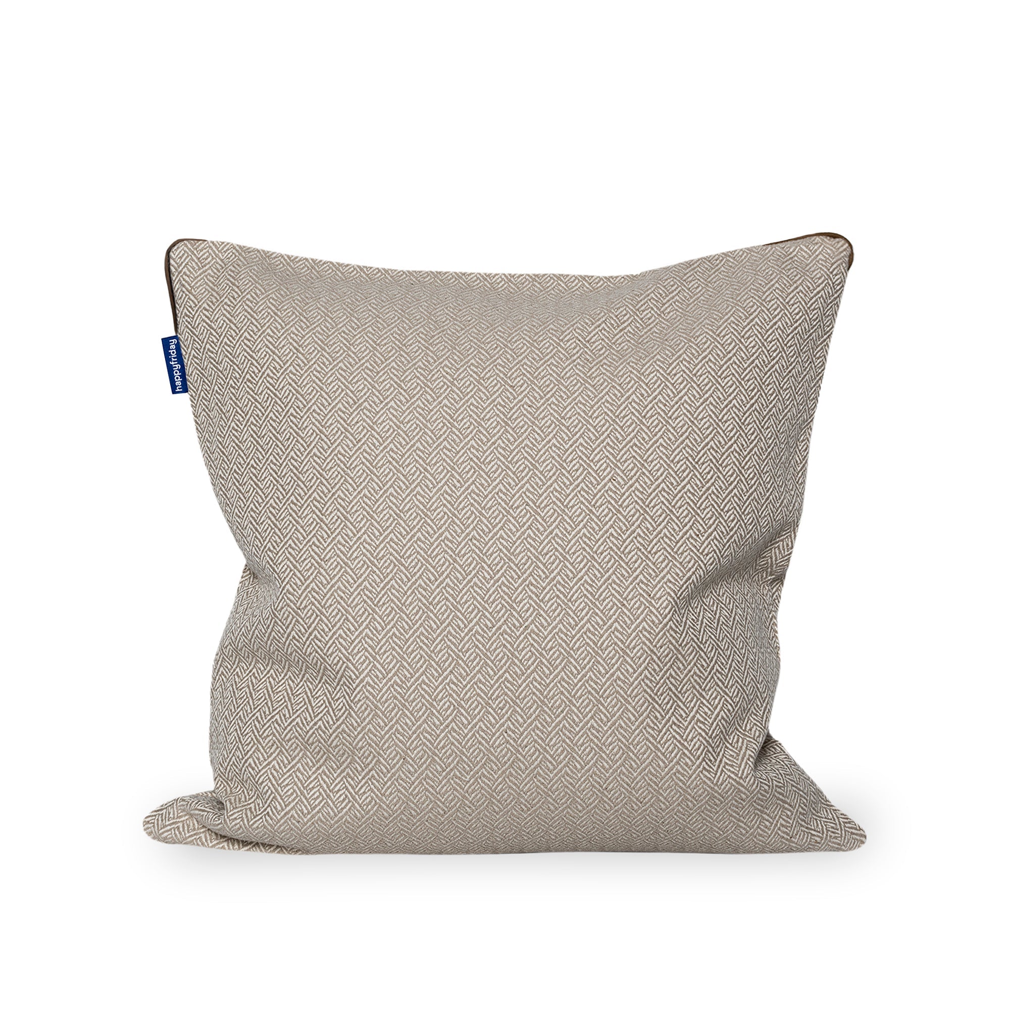 Herringbone Funda de cojín decorativo 50x50 cm Beige