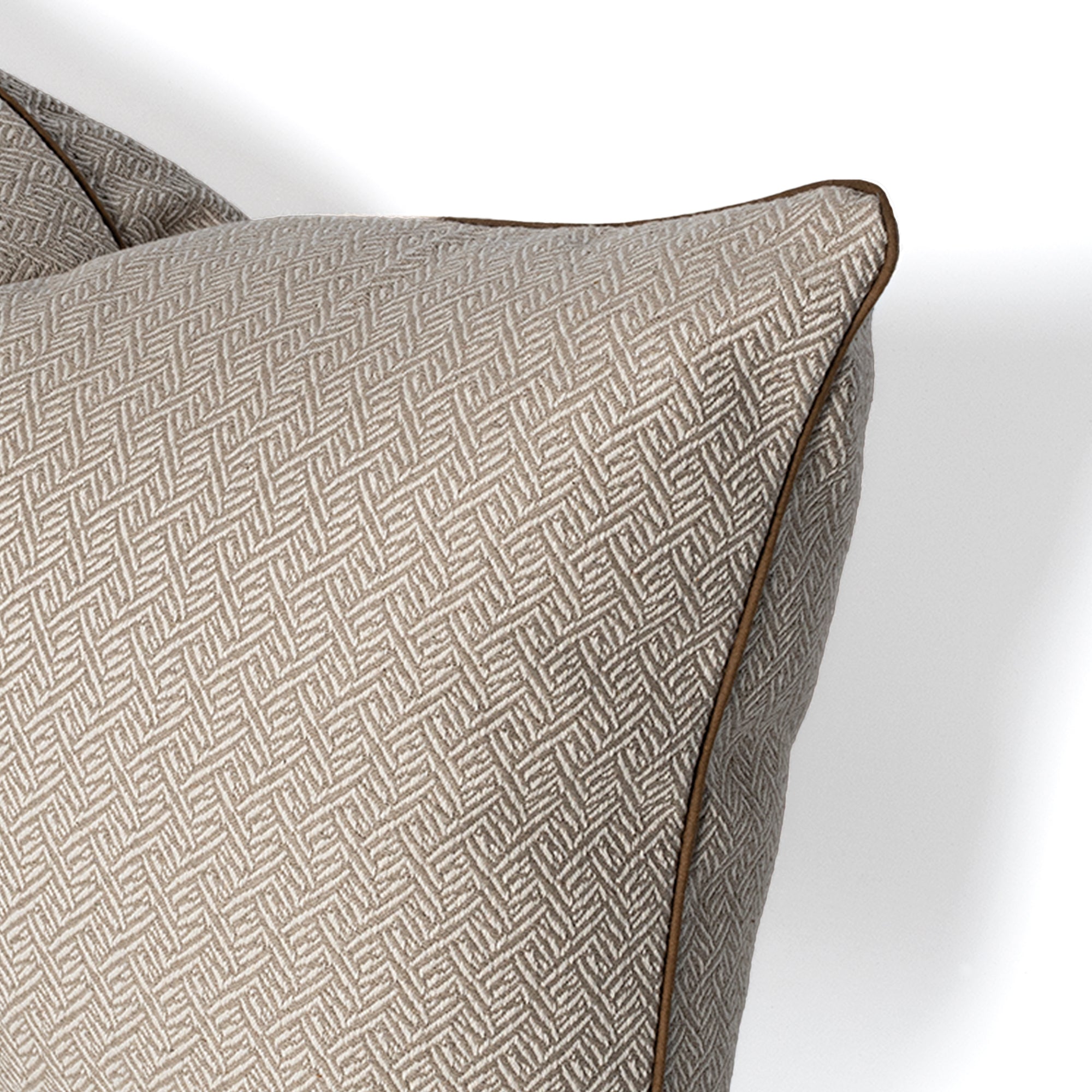 Herringbone Funda de cojín decorativo 50x50 cm Beige