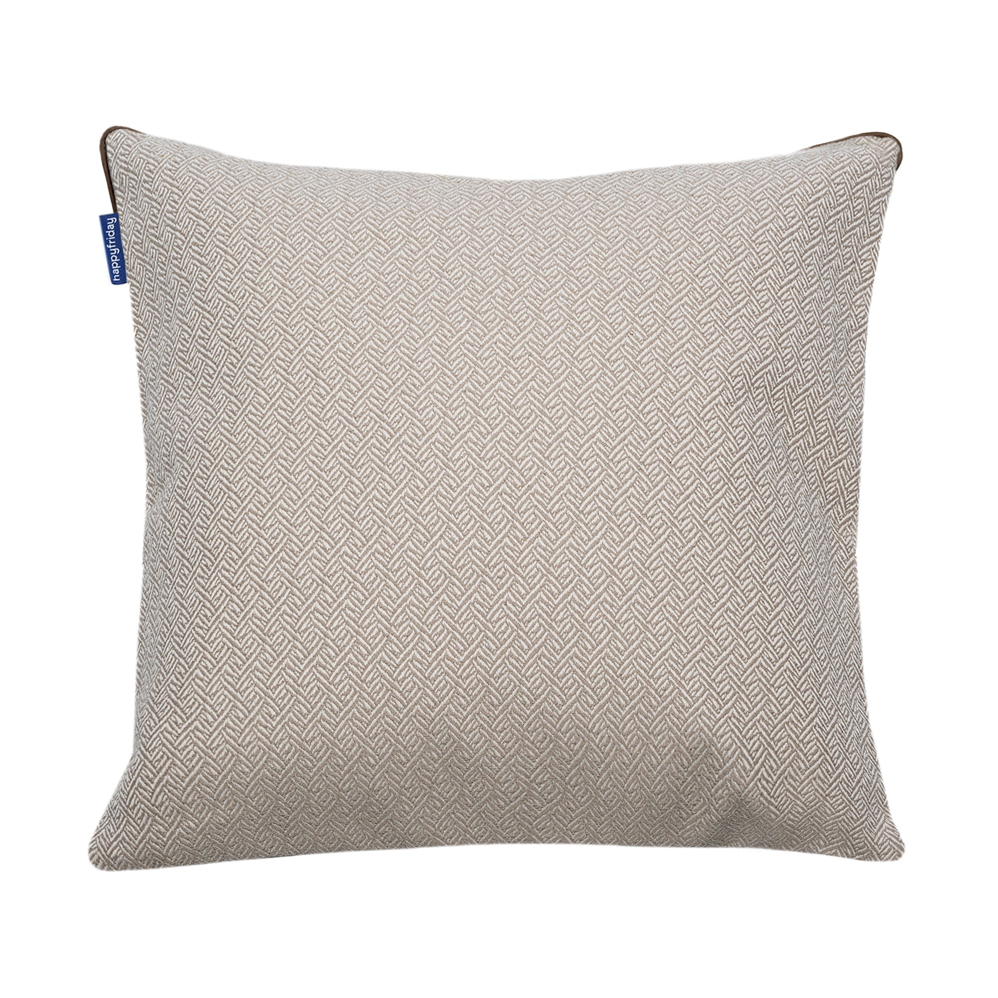 Herringbone Funda de cojín decorativo 50x50 cm Beige