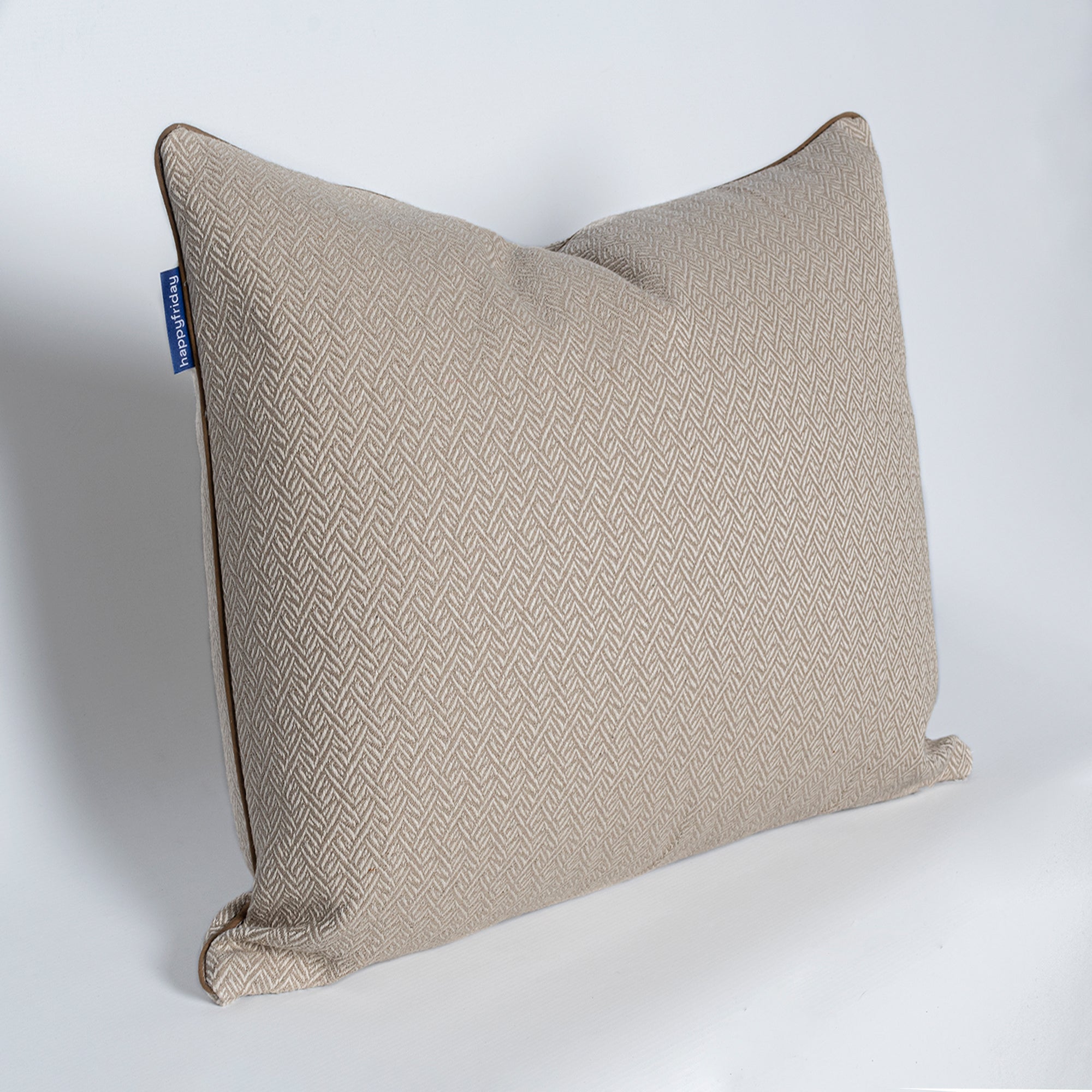 Herringbone Funda de cojín decorativo 50x50 cm Beige