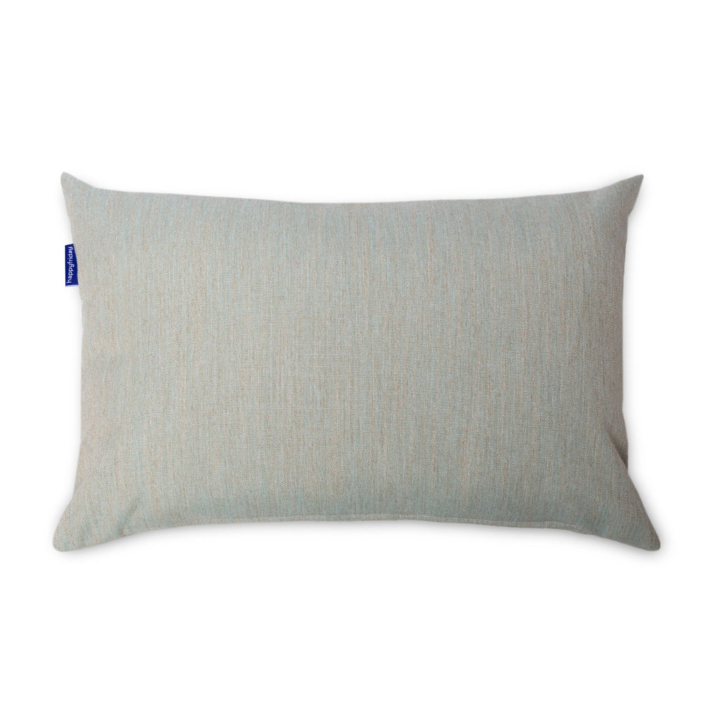 Capa de almofada decorativa em sarja, 60x40 cm, azul claro.