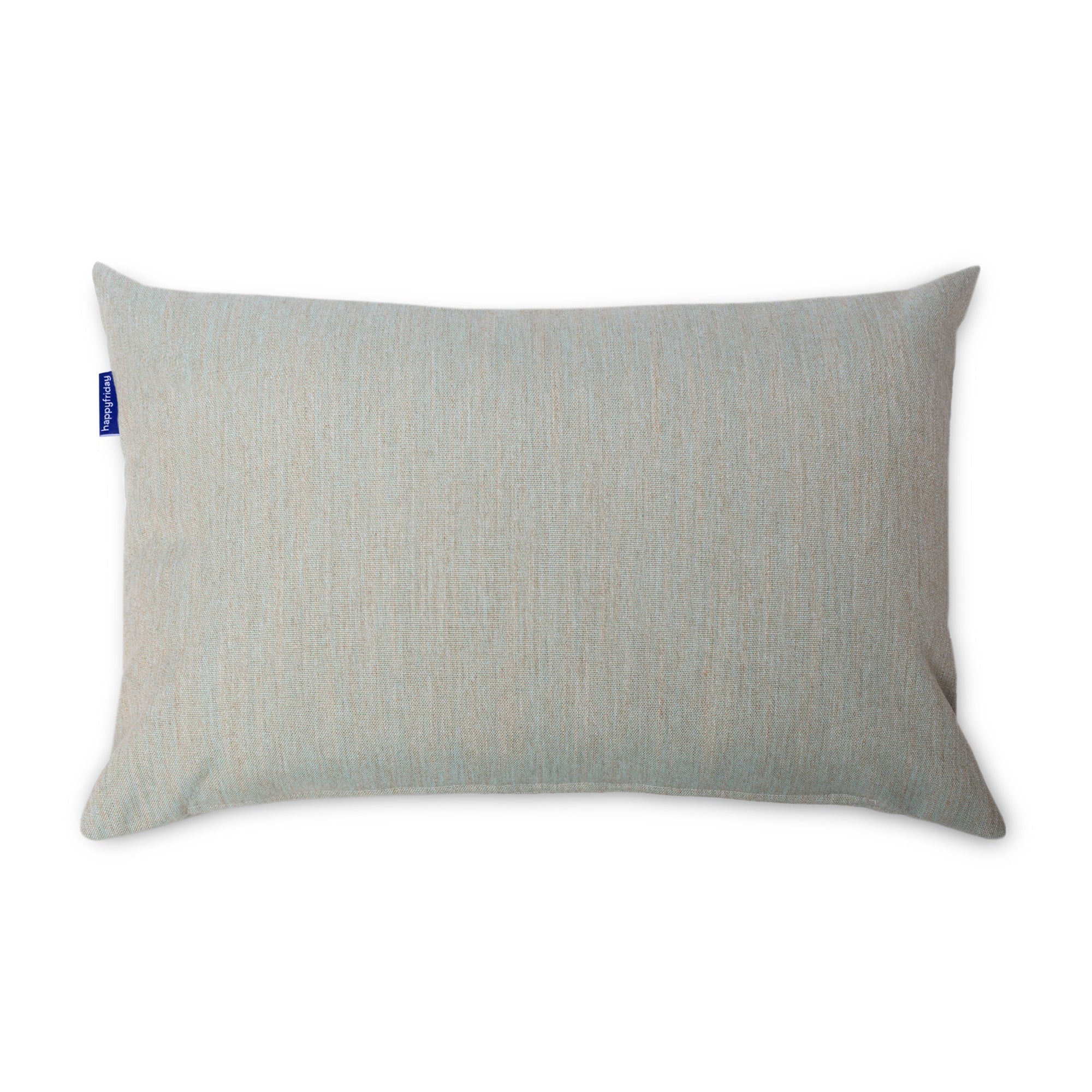 Capa de almofada decorativa em sarja, 60x40 cm, azul claro.