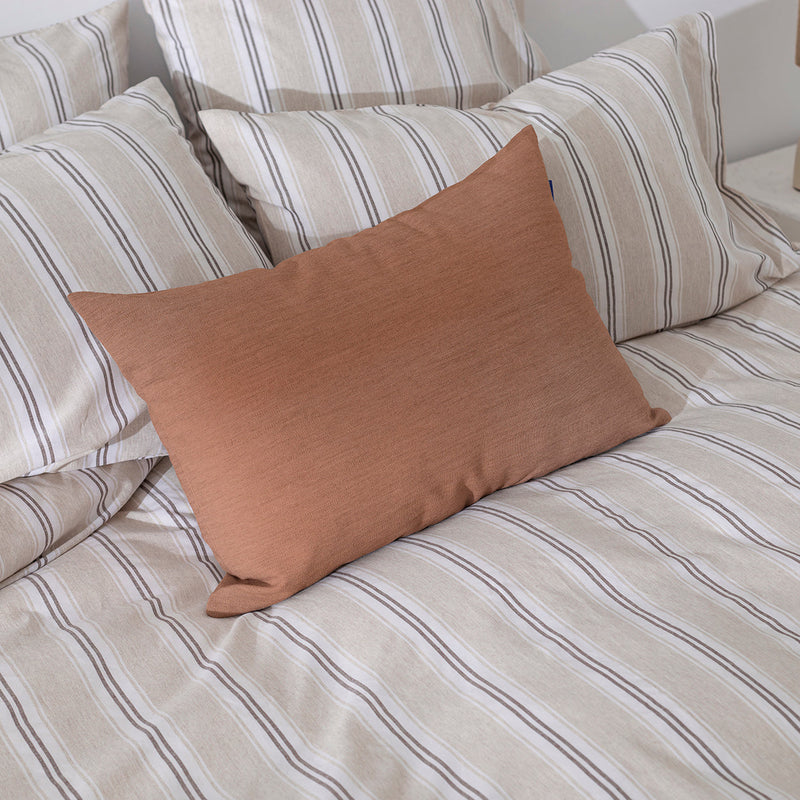 Twill Funda de cojín decorativo 60x40 cm Terracota