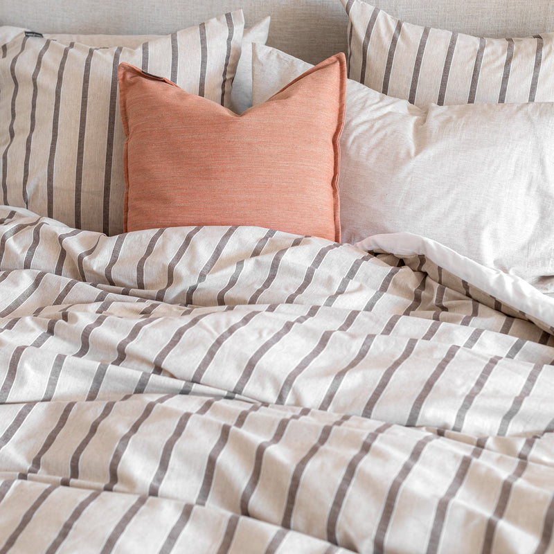 Twill Funda de cojín decorativo 50x50 cm Terracota