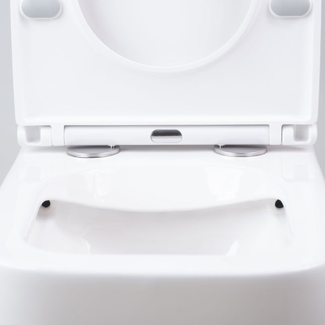 Inodoro rimless completo blanco con salida dual para pared | 1_ES