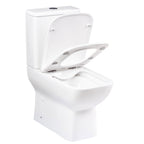 Inodoro enrasado sin borde compacto blanco con salida dual | 3_BP