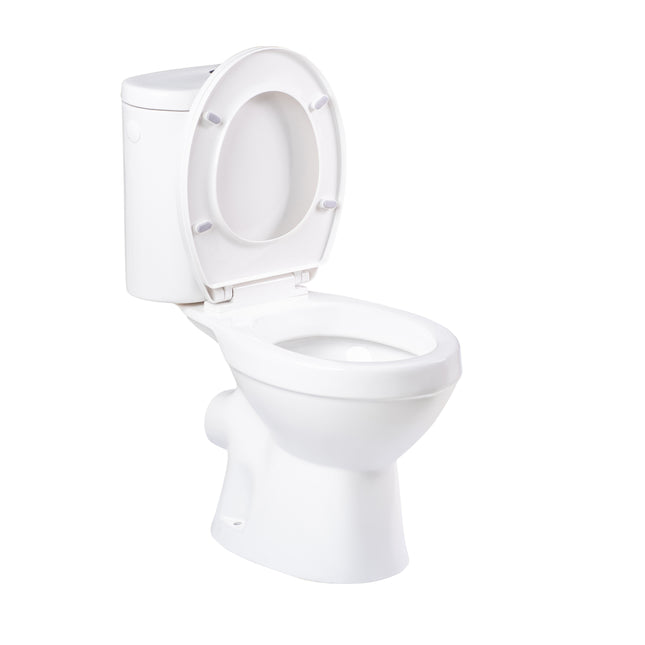 Inodoro moderno con salida a pared con tapa y asiento | 3_BP