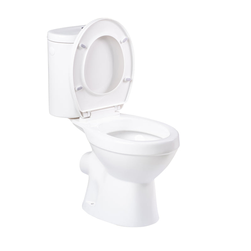 Inodoro moderno con salida a pared con tapa y asiento | 3_BP