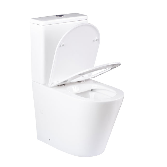 Inodoro rimless completo para pared blanco minimalista | 1_ES