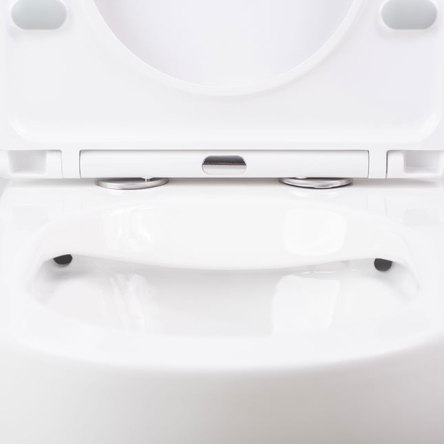 Inodoro rimless completo para pared blanco minimalista | 1_ES