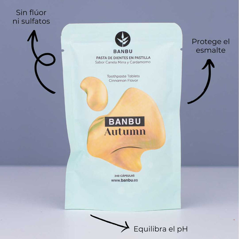 Pasta de dientes en pastilla natural para toda la familia