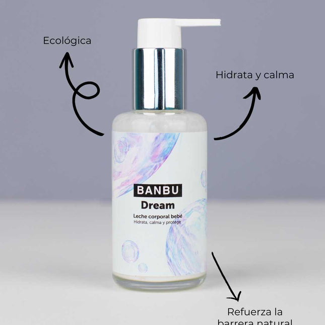 Leche corporal ecológica para bebé hipersensible y calmante