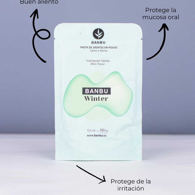 Pasta de dientes en polvo mentolada | recarga ecológica