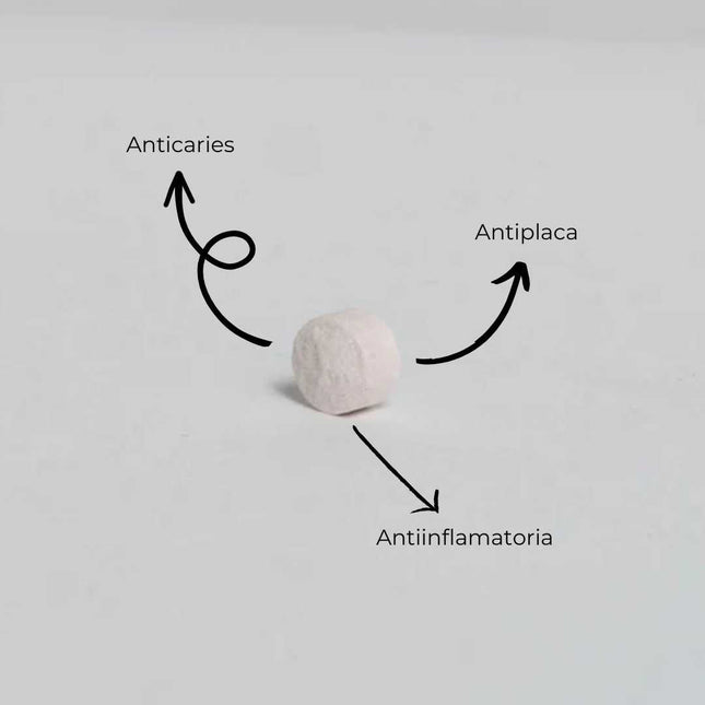 Pastillas dentales ecológicas sabor fresa sin flúor