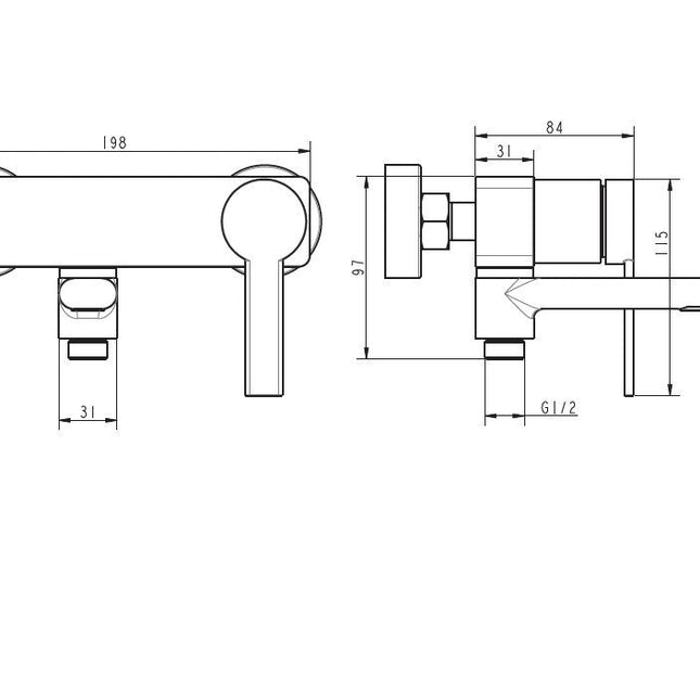 Grifo monomando baño ducha negro mate con flexo y teleducha | 3_BP