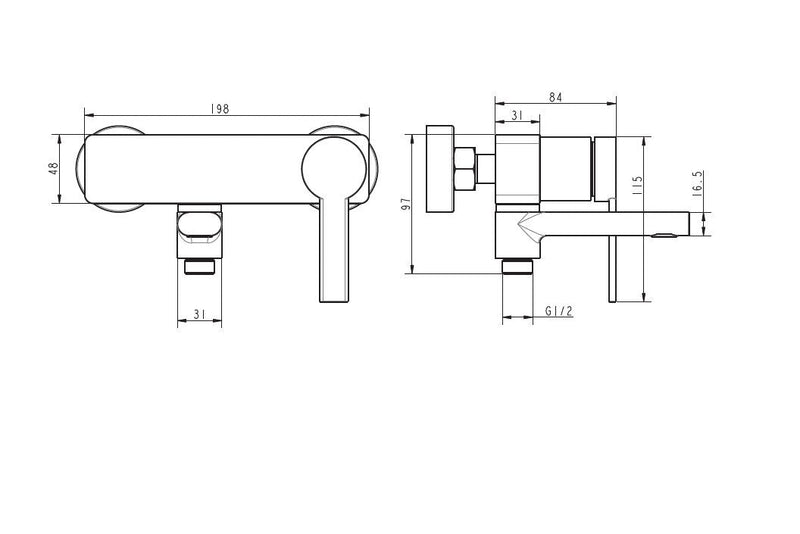 Grifo monomando baño ducha negro mate con flexo y teleducha | 3_BP