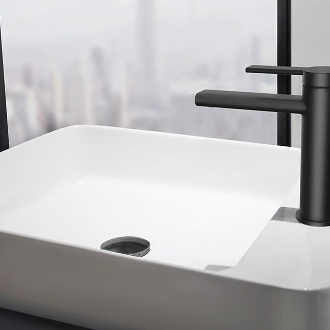 Grifo monomando lavabo negro mate con cartucho cerámico | 1_ES
