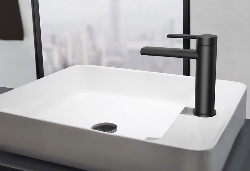 Grifo monomando lavabo negro mate con cartucho cerámico | 1_ES