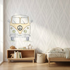 Hand-painted yellow decorative vinyl 95x95cm | children's