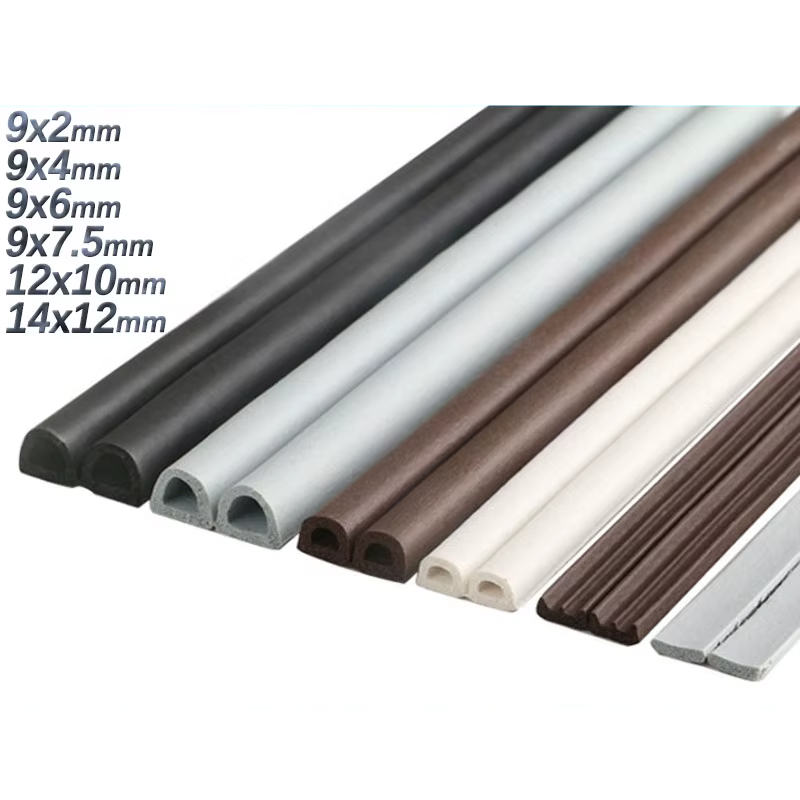 Tira de sellado de goma autoadhesiva tipo D para puertas y ventanas 6MBurletesHardware > Building Materials > Weather Stripping & Weatherization Supplies > Weatherstrip Seal