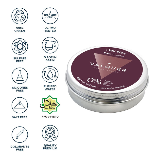 Cera capilar mate fijación normal para peinados fáciles