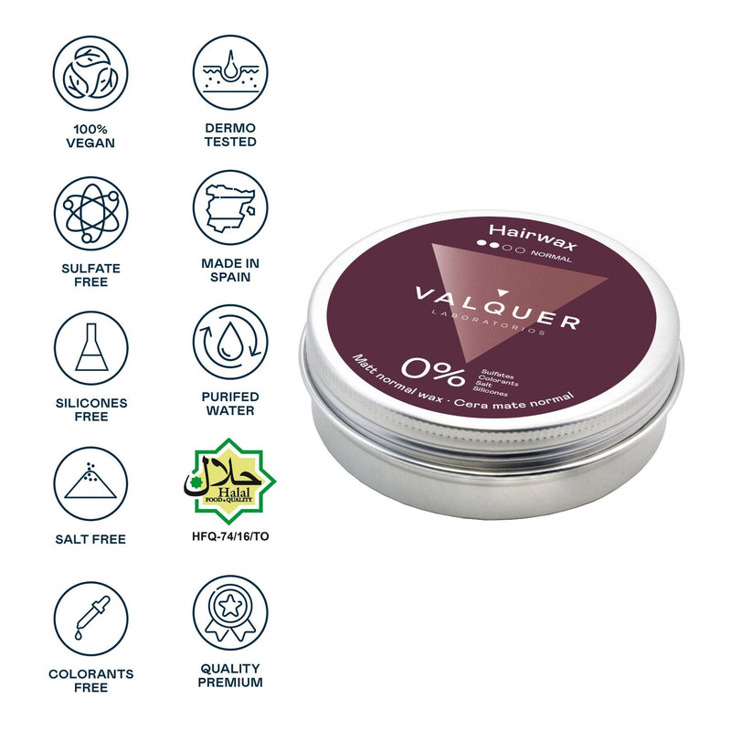 Cera capilar mate fijación normal para peinados fáciles