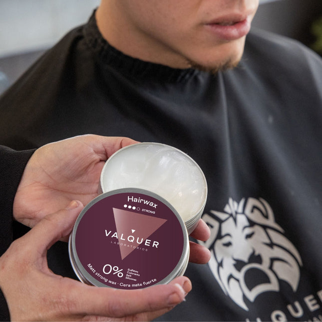 Cera capilar mate fijación fuerte para peinado natural