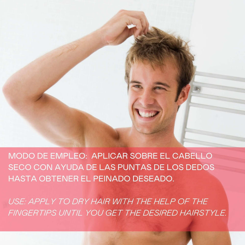 Cera capilar mate fijación fuerte para peinado natural