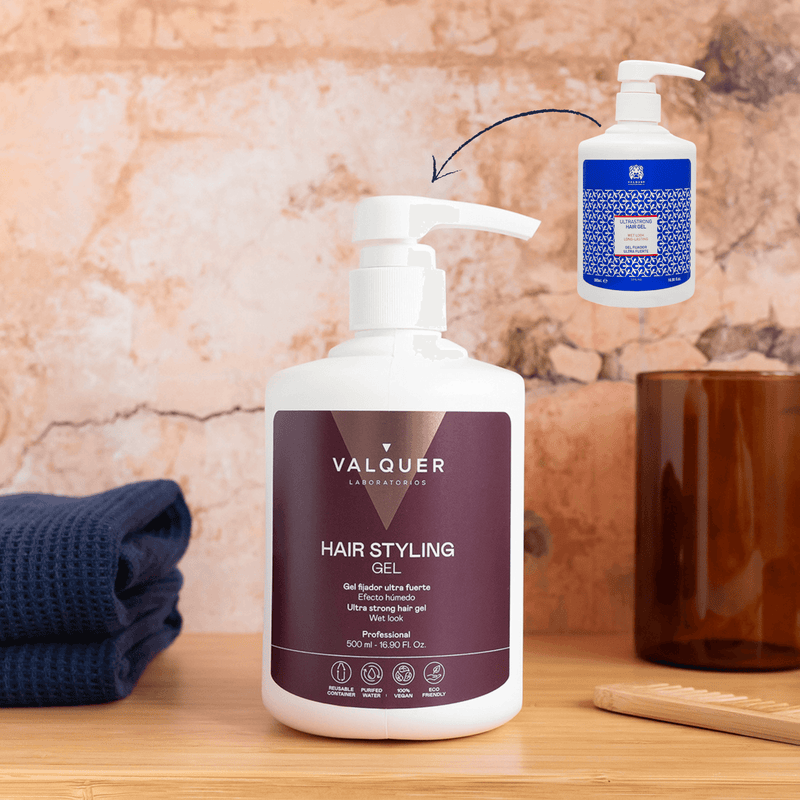 Gel capilar fijador ultrafuerte | efecto mojado vegano