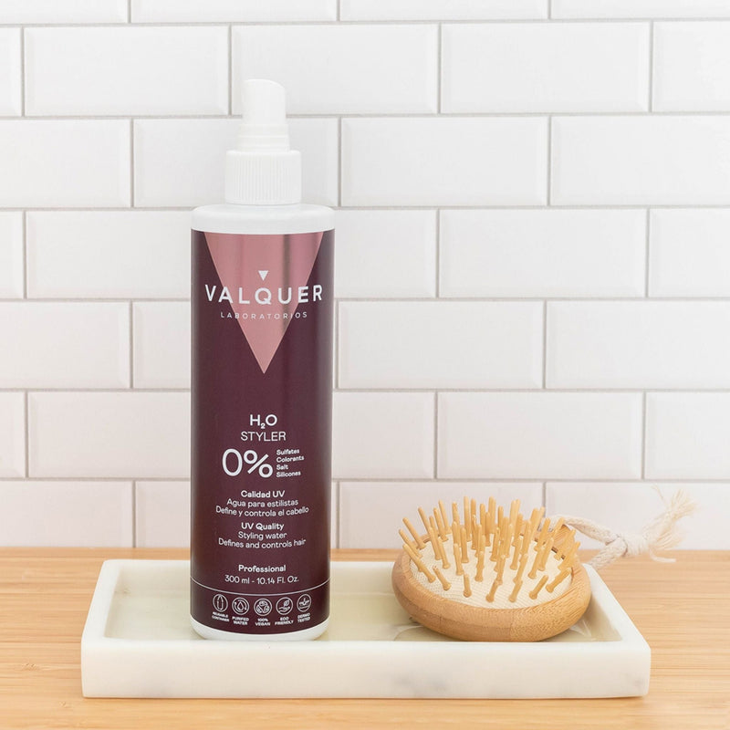 Agua de peinado para estilistas de salón con protección UV