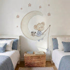 Vinilo infantil decorativo en la luna | Pintado a mano