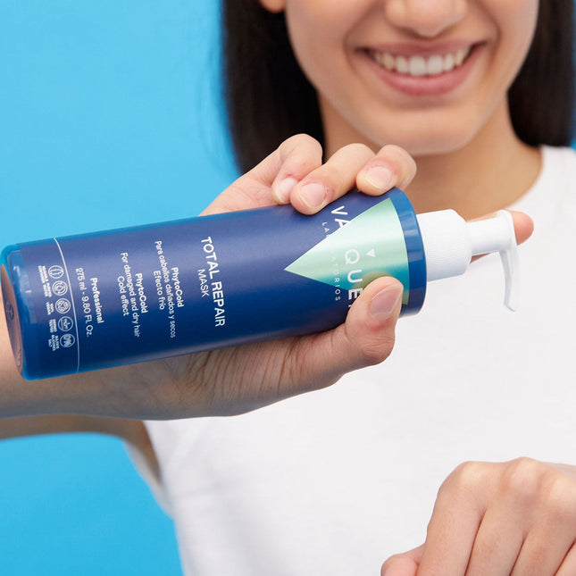 Mascarilla para cabello dañado reparadora efecto frío