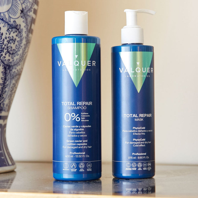 Mascarilla para cabello dañado reparadora efecto frío