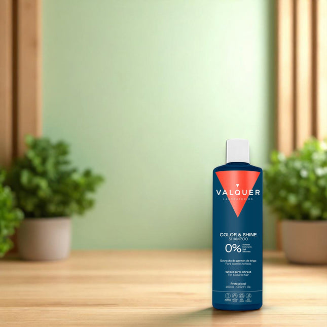 Champú para cabellos teñidos potenciador del color y brillo
