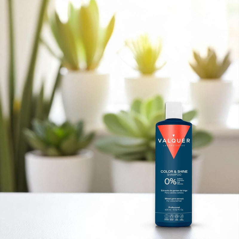 Champú para cabellos teñidos potenciador del color y brillo
